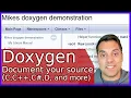Doxygen installation and quick start for C C D and more in 20 minutes