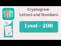 Cryptogram Level 200 Cryptogram Letters and Numbers Answers