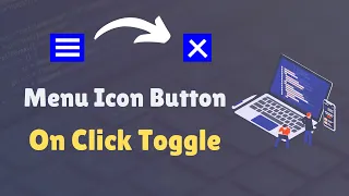 How to Create a Menu Icon in HTML and CSS How to Create Toggle Button in HTML