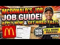 McDonald s Job Application Guide New 2026 UPDATE