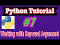 Python Tutorial in Hindi Keyword Argument in Python