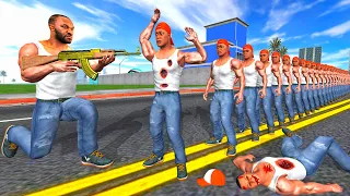1 Bullet vs 1000 Frank - INDIAN BIKES DRIVING 3D