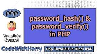 PHP Login System Tutorial password - hash and password