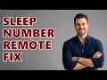 How to reset sleep number remote control
