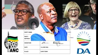 mzwakhe mbuli describing the government of national unity by anc and da
