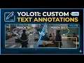 How to Use YOLO11 Text Annotations
