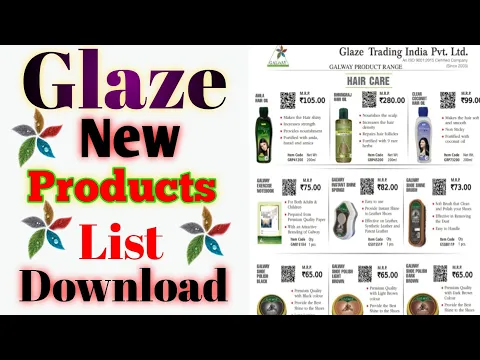 Download MP3 Glaze New Products List Pdf How To Download File