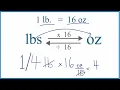Converting Pound to Ounces
