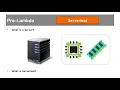 21 1 Pre Lambda Serverless definition Lambda Triggers