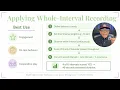 Whole Interval Partial Interval Momentary Time Sampling PlayCheck