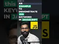 Understanding this keyword with an example
