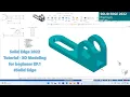 Solid Edge 2022 Tutorial - 3D Modeling for beginner EP 1