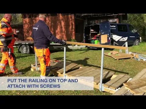 How to install the railing