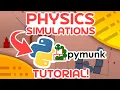 Physics Simulations With Python and PyMunk