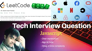 4 Search Insert Position - Leetcode 35 Javascript solution