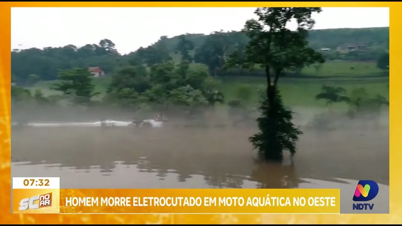 Homem morre eletrocutado em moto aquática no Oeste
