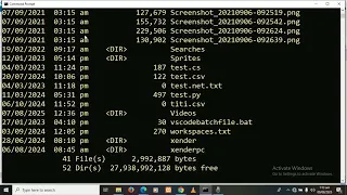 Creating your project directory and python files in command prompt
