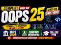 OOP in 25 Must-Do Questions IBPS 2026 Company Interviews College Viva
