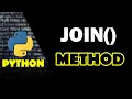 Join Method in Python
