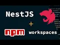 Initializing NestJS app within NPM workspaces