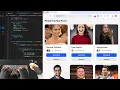 ASMR Programming - Recreating Facebook Friends UI with React Tailwind No Talking