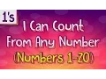 Counting On by 1 s I Can Count From Any Number Numbers 1-20 Jack Hartmann