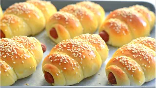 bakery style sausage buns recipe easy homemade bread hot dog in a bun