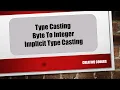 Java Bangla Tutorial Part-20 Type Casting Byte To Integer Implicit Widening 2020