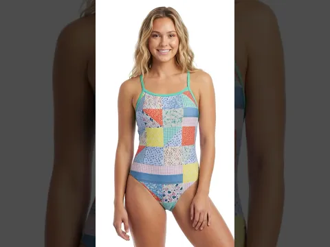Sporti Country Bloom Thin Strap One Piece Swimsuit (22-44) | SwimOutlet.com