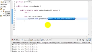 Core Java Programming 2017 For Loop