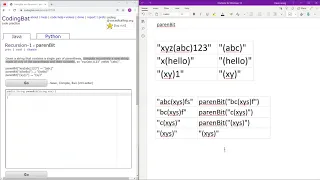 Recursion - 1 parenBit Java Solution Codingbat com