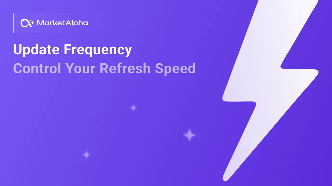 Update Frequency Control Your Data Refresh Speed 1 min