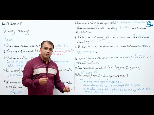 ⁣مادة اللغة الإنكليزية للصف السادس الإعدادي : القطعة الثانية للوحدة الثانية - اسئلة متنوعة