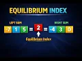 17 Find Equilibrium Index in an Array Brute Force Optimized Approach DSA In Hindi