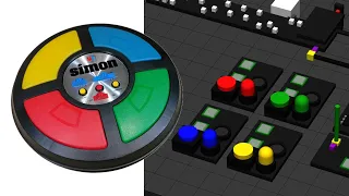 I created that 4 color memory game Simon in MockMechanics without writing any code