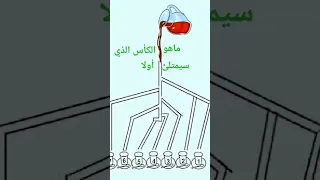 ماهو الكأس الذي سيمتلئ أولا دندنها