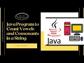 Java Program to Count Vowels and Consonants in a String