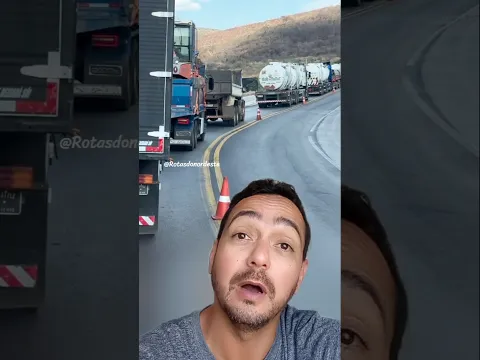 Obras de duplicação na BR-251 na Serra de Francisco Sá-MG? #short #shorts