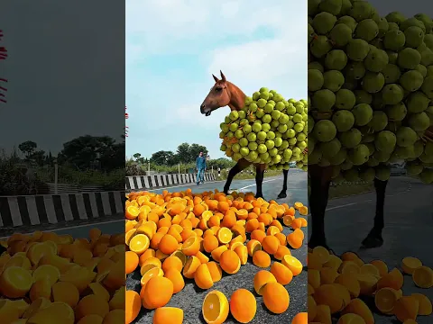 Horse have fruits special effects c4d works #shortsfeed #shortsyoutube