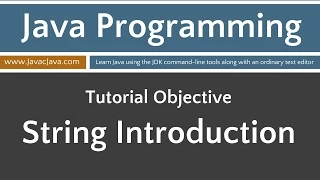 Learn Java Programming - String Introduction