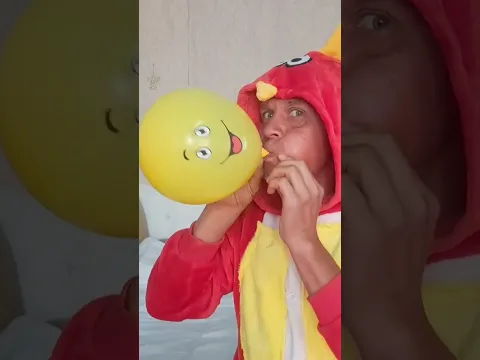 The yellow balloon burst