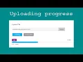 upload progress percentage using html CSS and JavaScript