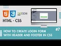 Login Form in HTML CSS Login Page in HTML CSS Bootstrap