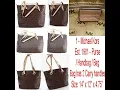 Michael Kors Bag Michael Kors Est 1981 Brown MK Design Purse - Bag has 2 adj straps