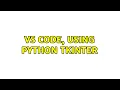 VS Code using python tkinter