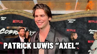 Patrick Lewis aka Axel from Cobra Kai on the Red Carpet Fun Celeb Interview