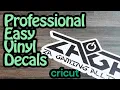 How to Easily Make Professional Vinyl Decals Cricut Tutorial