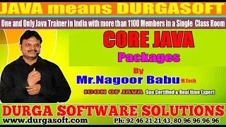 Core Java Packages by Nagoor Babu Sir
