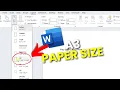 Microsoft Word - A3 paper size in Word Document