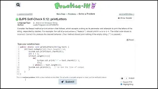 Java Practice It 5 12 printLetters do while do while loop random class